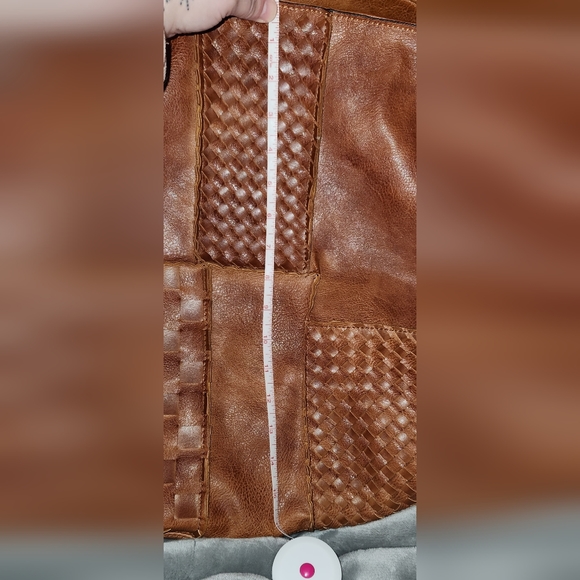 NWOT Patchwork Brown Slouchy Purse - Picture 6 of 14